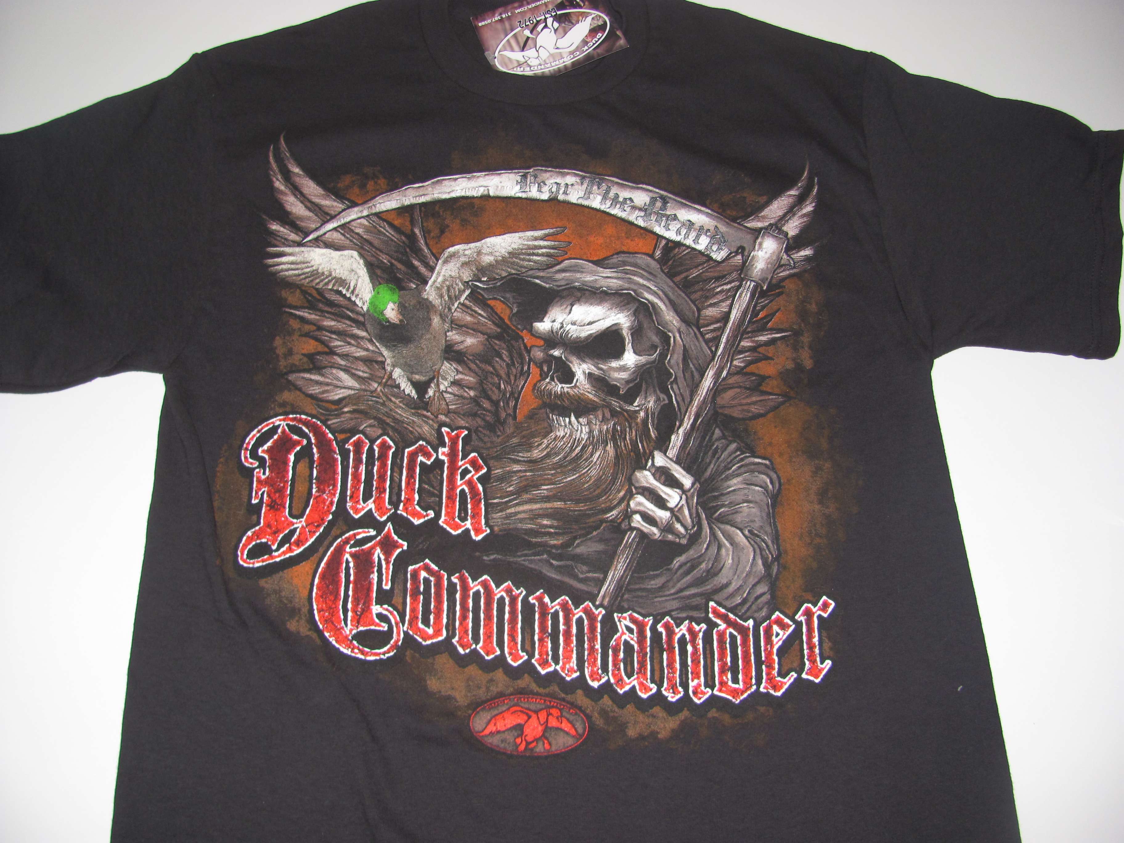New Duck Commander Duck Dynasty Shirt "Fear The Beard" Size Medium Mens